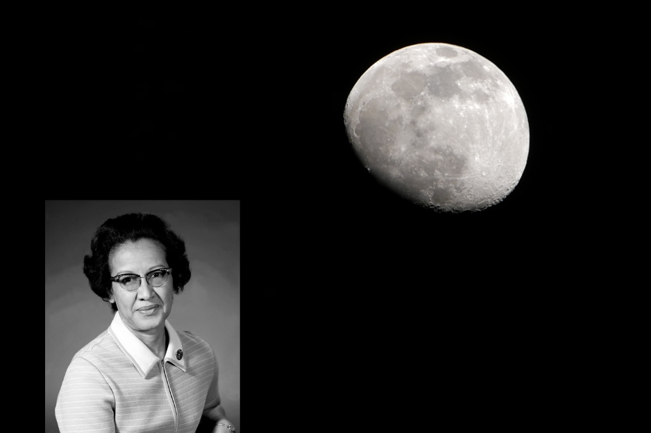 Portr&auml;tbild Katherine G. Johnson, schwarz-weiss.